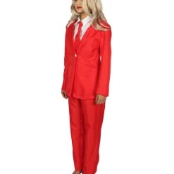 HPO Adult Women's Deluxe Party Suit Costume | Red Devil Cosplay Costume 10 HPO Adult Women's Deluxe Party Suit Costume | Red Devil Cosplay Costume