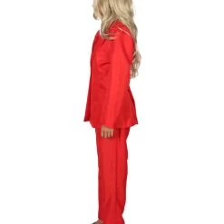 HPO Adult Women's Deluxe Party Suit Costume | Red Devil Cosplay Costume 11 HPO Adult Women's Deluxe Party Suit Costume | Red Devil Cosplay Costume