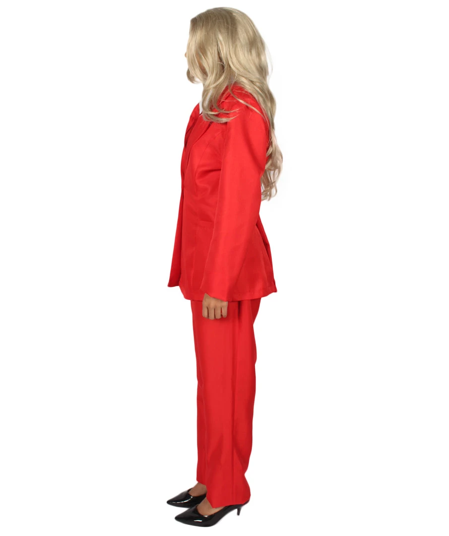 HPO Adult Women's Deluxe Party Suit Costume | Red Devil Cosplay Costume 4 HPO Adult Women's Deluxe Party Suit Costume | Red Devil Cosplay Costume