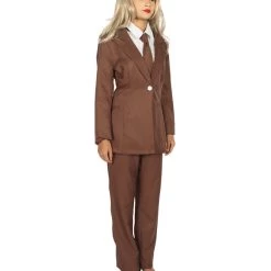 HPO Adult Women's Deluxe Party Suit Costume | Dark Brown Cosplay Costume
