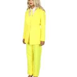 HPO Adult Women's Deluxe Party Suit Costume | Yellow Cosplay Costume 10 HPO Adult Women's Deluxe Party Suit Costume | Yellow Cosplay Costume