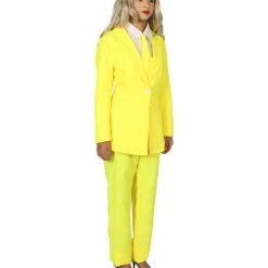 HPO Adult Women's Deluxe Party Suit Costume | Yellow Cosplay Costume 14 HPO Adult Women's Deluxe Party Suit Costume | Yellow Cosplay Costume