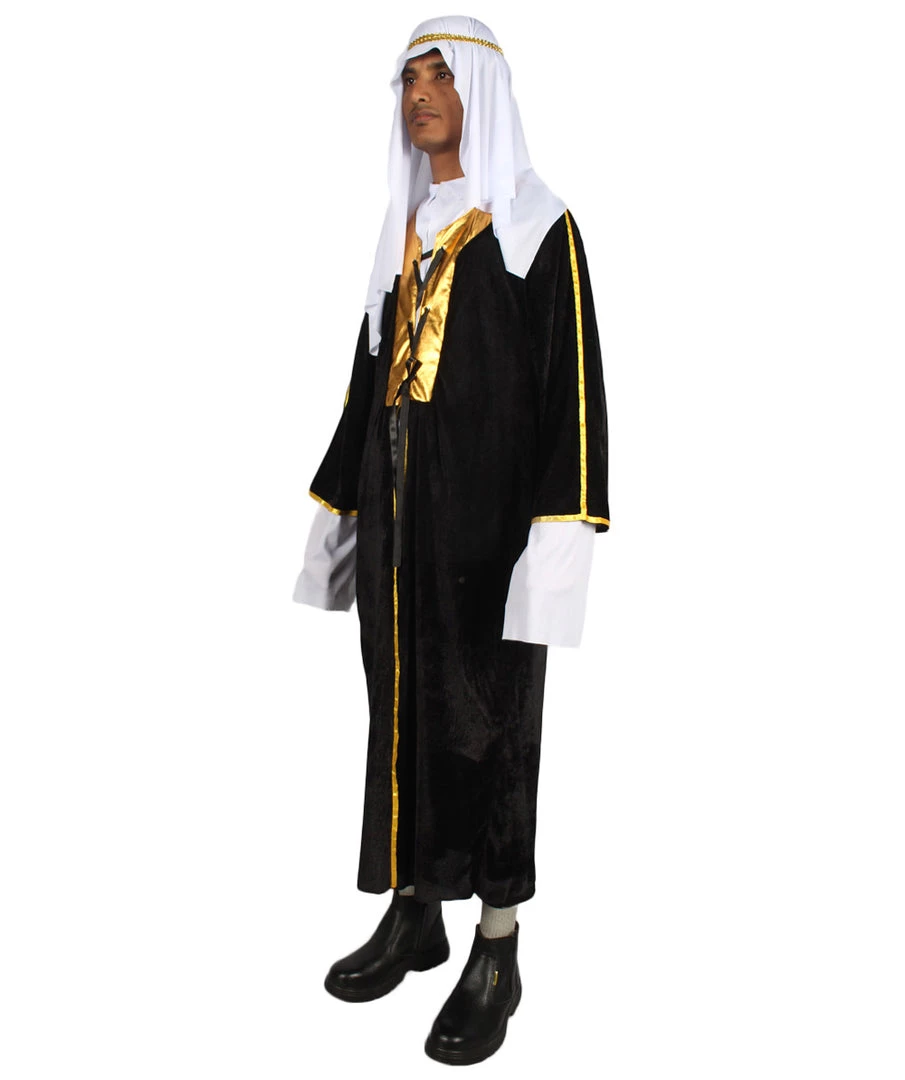 HPO Adult Men's Wise Melchior Costume | Black And White Halloween Costume 3 HPO Adult Men's Wise Melchior Costume | Black And White Halloween Costume