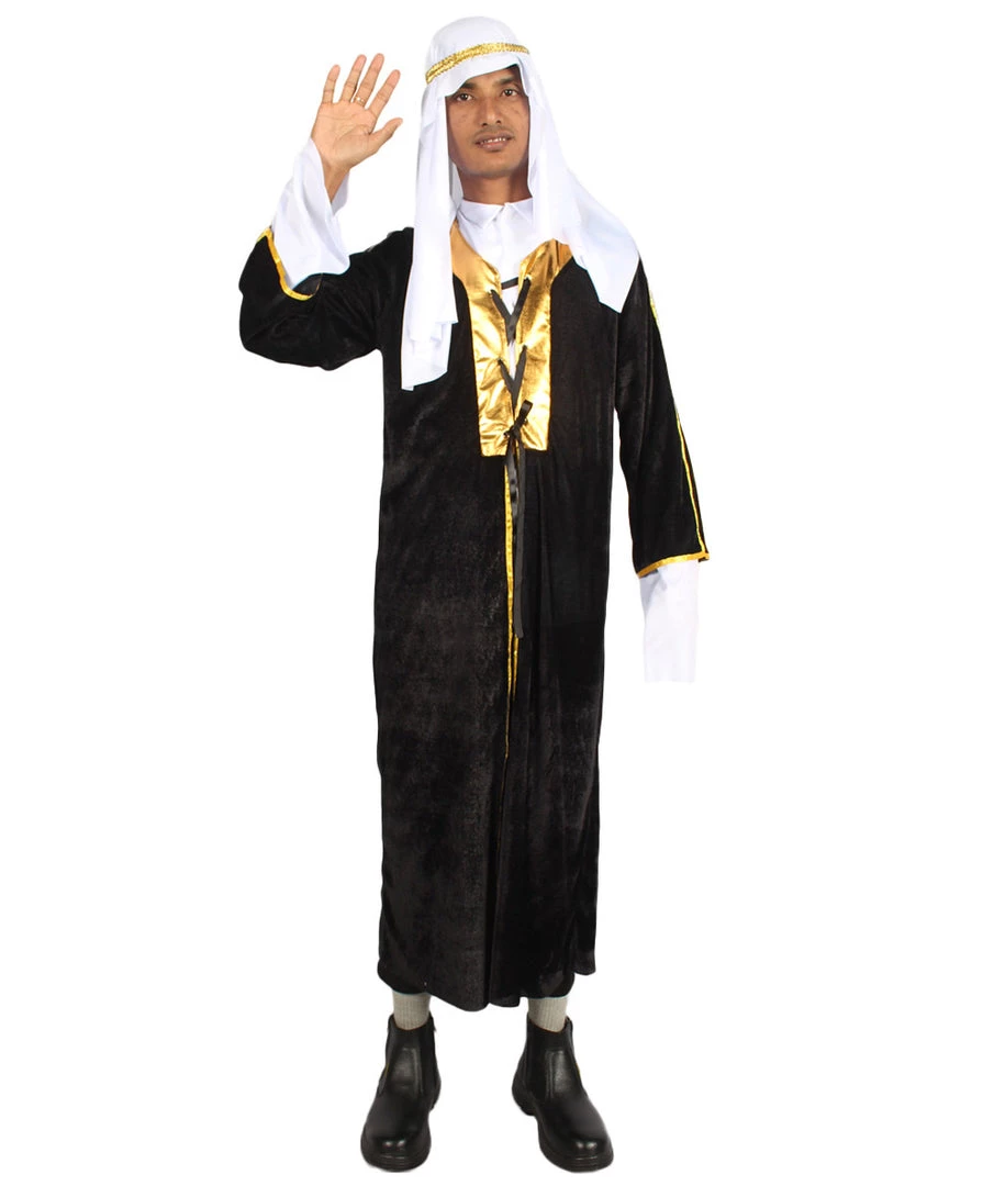 HPO Adult Men's Wise Melchior Costume | Black And White Halloween Costume 1 HPO Adult Men's Wise Melchior Costume | Black And White Halloween Costume