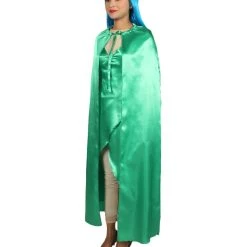 HPO Adult Women's Costume For Cosplay Game Of Thrones Dragon Queen Green Dress With Cloak