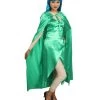 HPO Adult Women's Costume For Cosplay Game Of Thrones Dragon Queen Green Dress With Cloak