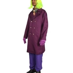 HPO Adult Men's Deluxe Clown Theatrical Suit Costume | Multi Color Halloween Costume