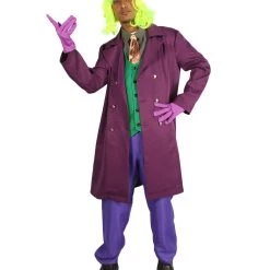 HPO Adult Men's Deluxe Clown Theatrical Suit Costume | Multi Color Halloween Costume