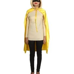 HPO Adult Women's Superhero Cape With Mask Set Cartoon Costume | Multiple Color Options Halloween Costume