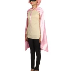 HPO Adult Women's Superhero Cape With Mask Set Cartoon Costume | Multiple Color Options Halloween Costume