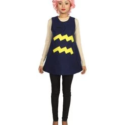 HPO Adult Women's 12 Constellation Of Aquarius Party Troll Dress Costume | Blue Halloween Costume