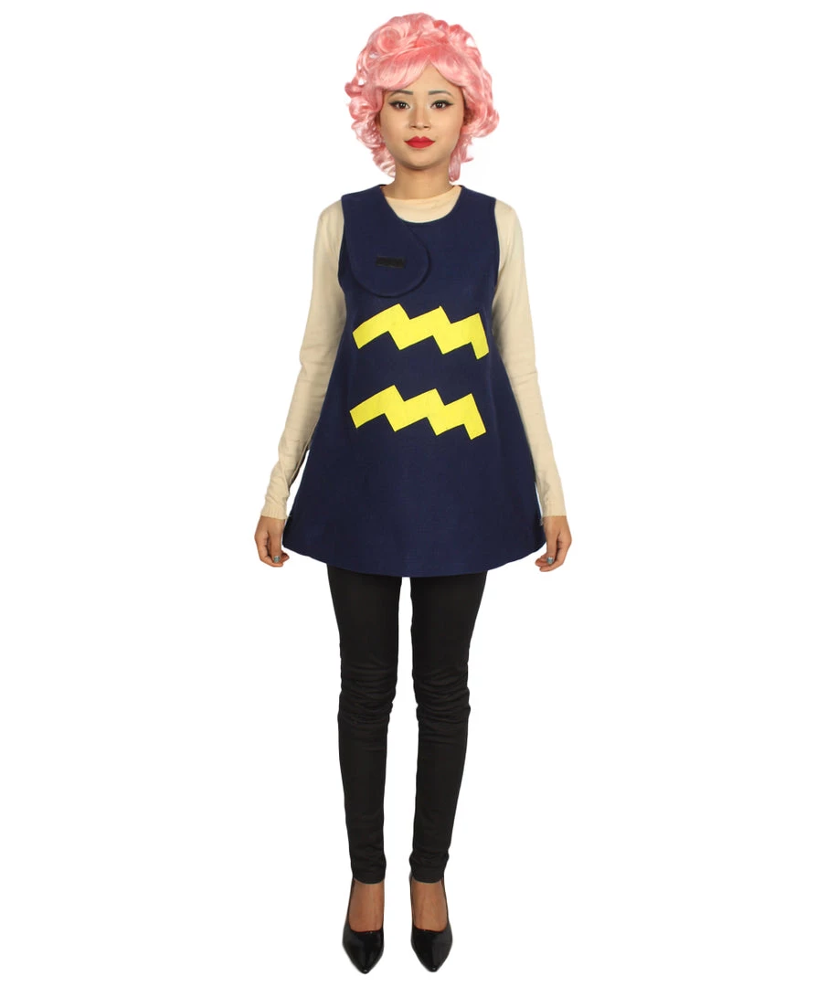 HPO Adult Women's 12 Constellation Of Aquarius Party Troll Dress Costume | Blue Halloween Costume 2 HPO Adult Women's 12 Constellation Of Aquarius Party Troll Dress Costume | Blue Halloween Costume