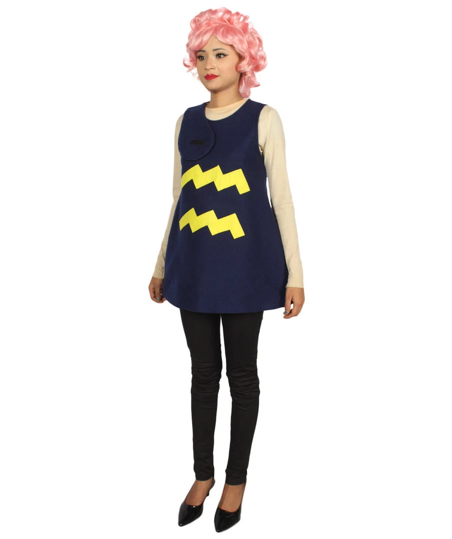 HPO Adult Women's 12 Constellation Of Aquarius Party Troll Dress Costume | Blue Halloween Costume 3 HPO Adult Women's 12 Constellation Of Aquarius Party Troll Dress Costume | Blue Halloween Costume