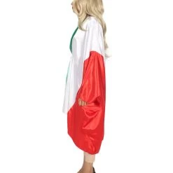 FLAGWIGS Adult Women's Celebratory Italian Flag Dress Sport Costume | Patriotic Cosplay Costume