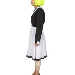 HPO Adult Women's Oompa Loompa Fancy Dress Costume | Black & Silver Cosplay Costume