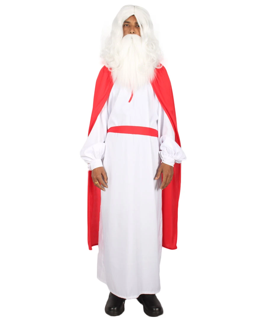 HPO Adult Men's French Carton Costume | Red & White Cosplay Costume 2 HPO Adult Men's French Carton Costume | Red & White Cosplay Costume