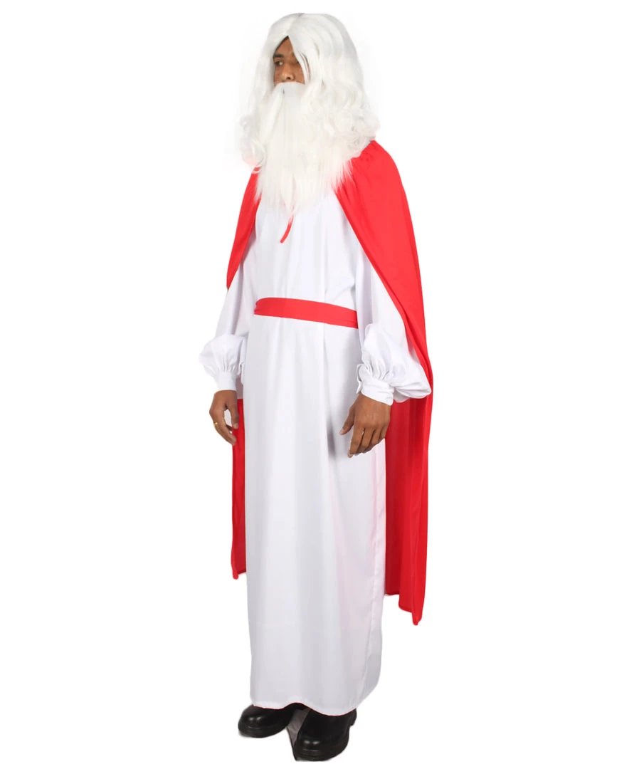 HPO Adult Men's French Carton Costume | Red & White Cosplay Costume 3 HPO Adult Men's French Carton Costume | Red & White Cosplay Costume