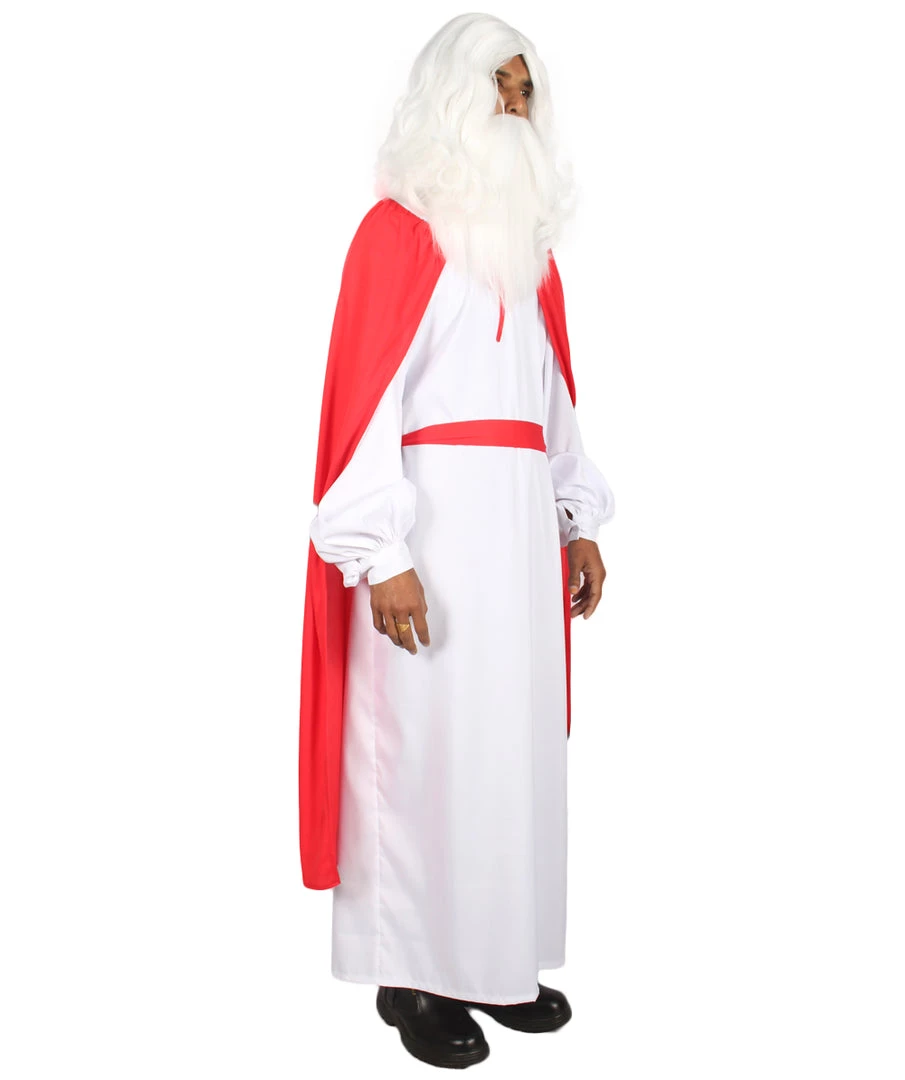 HPO Adult Men's French Carton Costume | Red & White Cosplay Costume 7 HPO Adult Men's French Carton Costume | Red & White Cosplay Costume