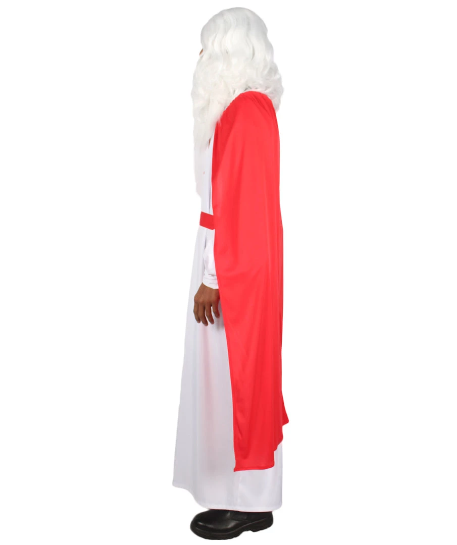 HPO Adult Men's French Carton Costume | Red & White Cosplay Costume 4 HPO Adult Men's French Carton Costume | Red & White Cosplay Costume