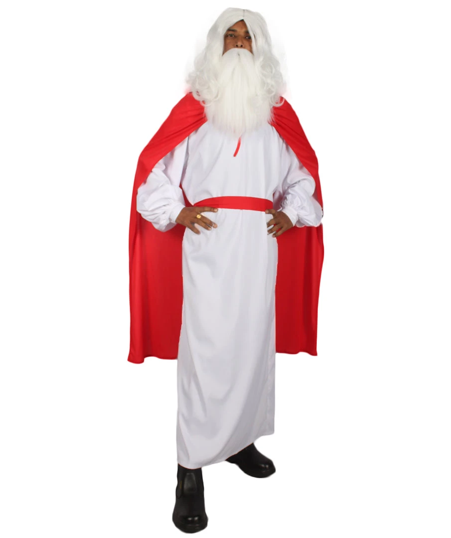 HPO Adult Men's French Carton Costume | Red & White Cosplay Costume 1 HPO Adult Men's French Carton Costume | Red & White Cosplay Costume