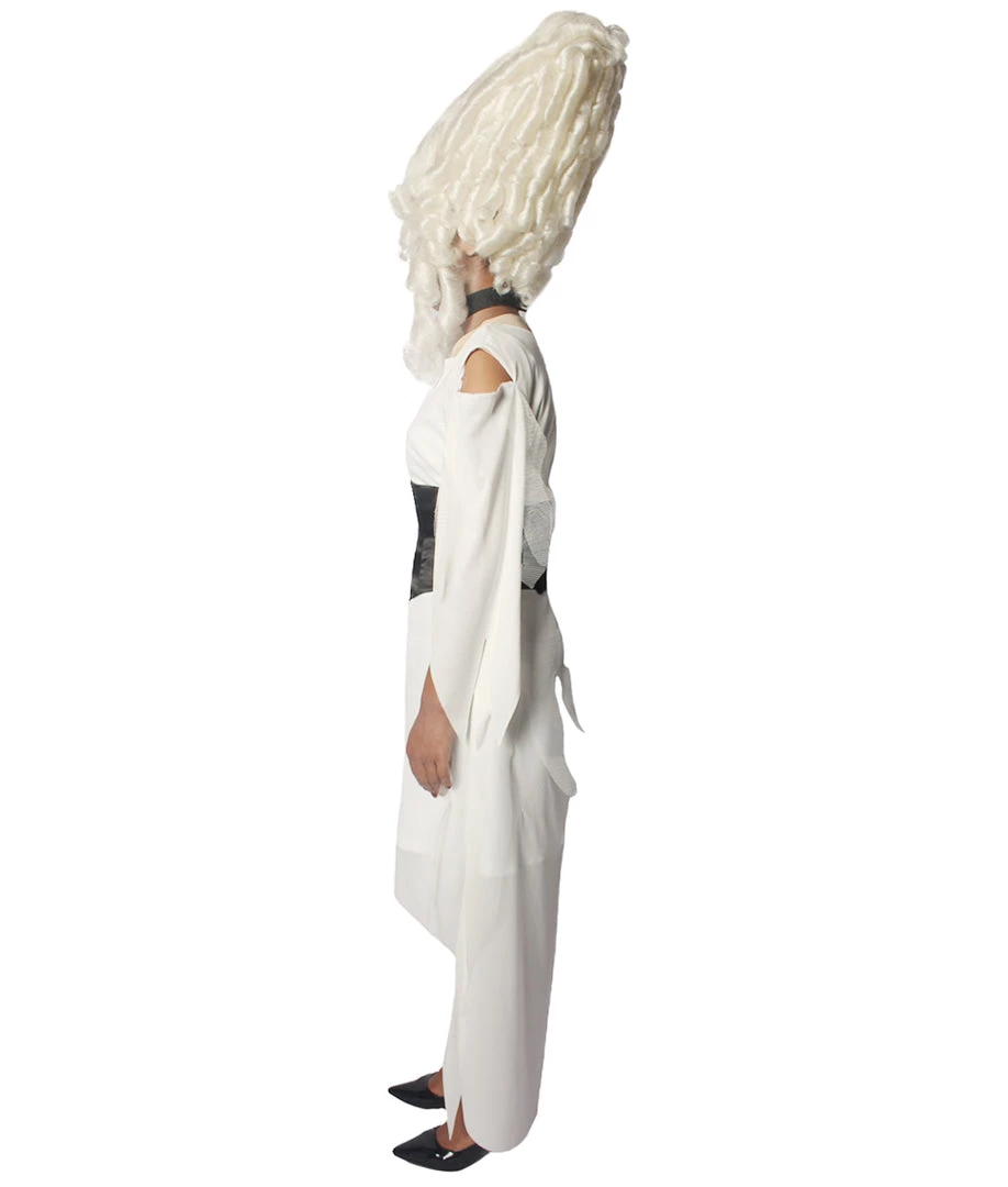 HPO Adult Women Zomie Huncho Costume | White Halloween Costume Men's 3 HPO Adult Women Zomie Huncho Costume | White Halloween Costume Men's