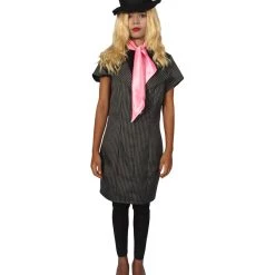 HPO Men's Adult Women GANGSTER'S COSTUME | Grey Cosplay Costume