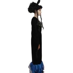 HPO Adult Women Lady Maleficent Costume | Black & Blue Halloween Costume 11 HPO Adult Women Lady Maleficent Costume | Black & Blue Halloween Costume