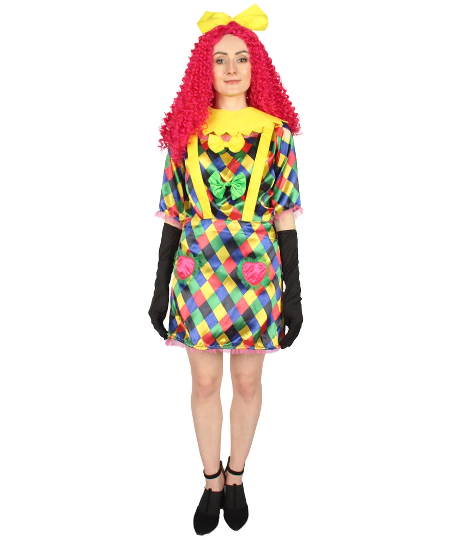 HPO Men's Adult Women FEVER Colorful CLOWN COSTUME | Multicolored Cosplay Costume 2 HPO Men's Adult Women FEVER Colorful CLOWN COSTUME | Multicolored Cosplay Costume