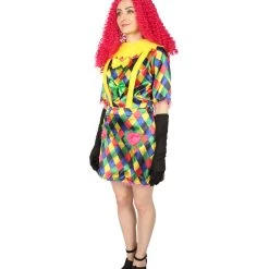 HPO Men's Adult Women FEVER Colorful CLOWN COSTUME | Multicolored Cosplay Costume 11 HPO Men's Adult Women FEVER Colorful CLOWN COSTUME | Multicolored Cosplay Costume