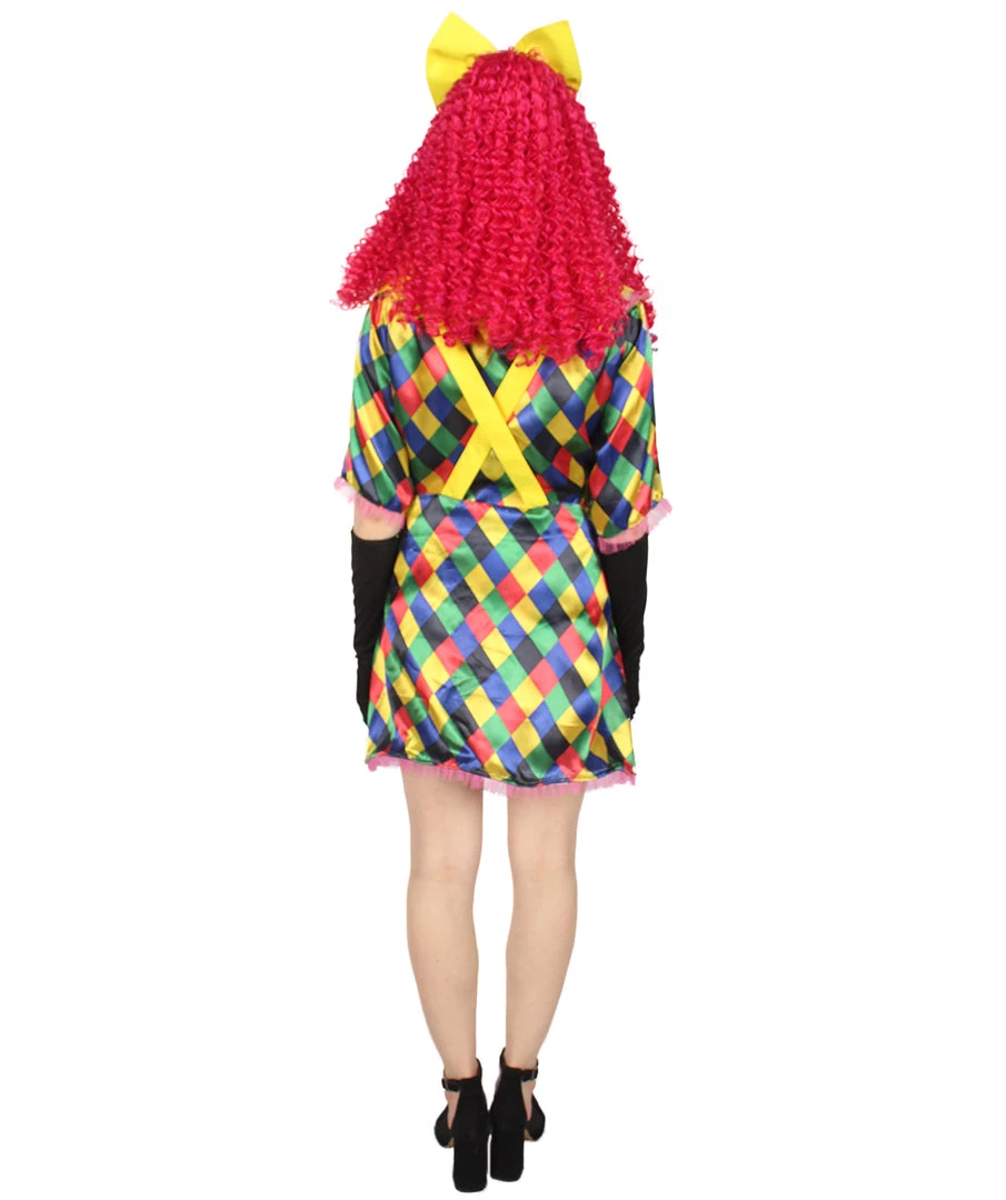 HPO Men's Adult Women FEVER Colorful CLOWN COSTUME | Multicolored Cosplay Costume 5 HPO Men's Adult Women FEVER Colorful CLOWN COSTUME | Multicolored Cosplay Costume