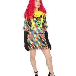 HPO Men's Adult Women FEVER Colorful CLOWN COSTUME | Multicolored Cosplay Costume 16 HPO Men's Adult Women FEVER Colorful CLOWN COSTUME | Multicolored Cosplay Costume