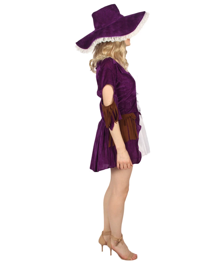 HPO Men's Adult Women Ghost Ship Pirate Costume | White & Dark Purple Cosplay Costume 6 HPO Men's Adult Women Ghost Ship Pirate Costume | White & Dark Purple Cosplay Costume