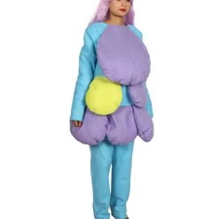 HPO Women's Multi Color Satin And Twins Costume