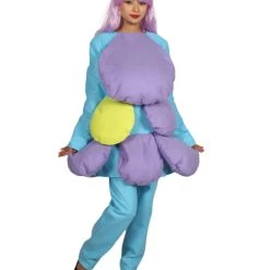 HPO Women's Multi Color Satin And Twins Costume