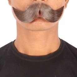 HPO Men's Hungarian Mustache | Human Facial Hair | Multiple Colors