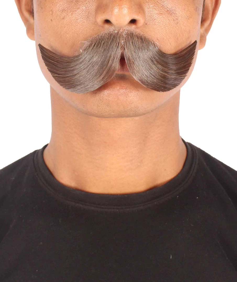 HPO Men's Hungarian Mustache | Human Facial Hair | Multiple Colors 1 HPO Men's Hungarian Mustache | Human Facial Hair | Multiple Colors