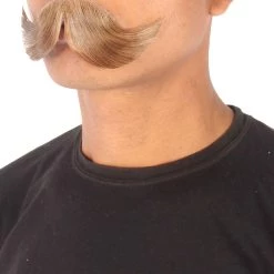 HPO Men's Hungarian Mustache | Human Facial Hair | Multiple Colors 10 HPO Men's Hungarian Mustache | Human Facial Hair | Multiple Colors