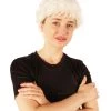 HPO Adult Women's Golden Girls Estelle White Wavy Bob Style Classic Wig