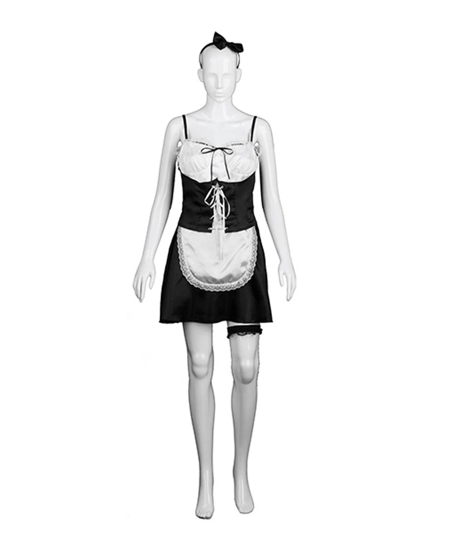 HPO Adult Women's French Maid Costume | Black Cosplay Costume 2 HPO Adult Women's French Maid Costume | Black Cosplay Costume