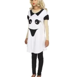 HPO Adult Women's Ghost Dress Costume | White Halloween Costume