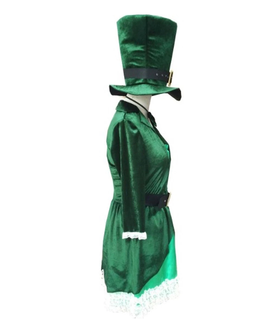 HPO Adult Women's Luscious Leprechaun Costume | Green Halloween Costume 5 HPO Adult Women's Luscious Leprechaun Costume | Green Halloween Costume