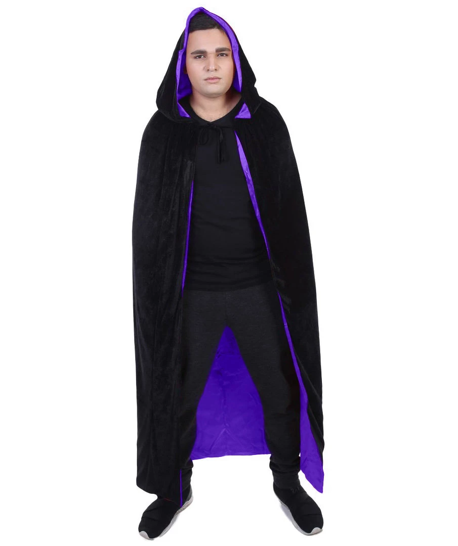 HPO Adult Men's Reversible Hooded Cape Costume | Multiple Color Option Cosplay Costume 6 HPO Adult Men's Reversible Hooded Cape Costume | Multiple Color Option Cosplay Costume