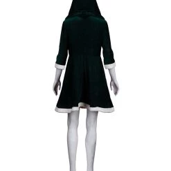 HPO Adult Women's Mrs. Santa Claus Hooded Costume | Green Halloween Costume 7 HPO Adult Women's Mrs. Santa Claus Hooded Costume | Green Halloween Costume