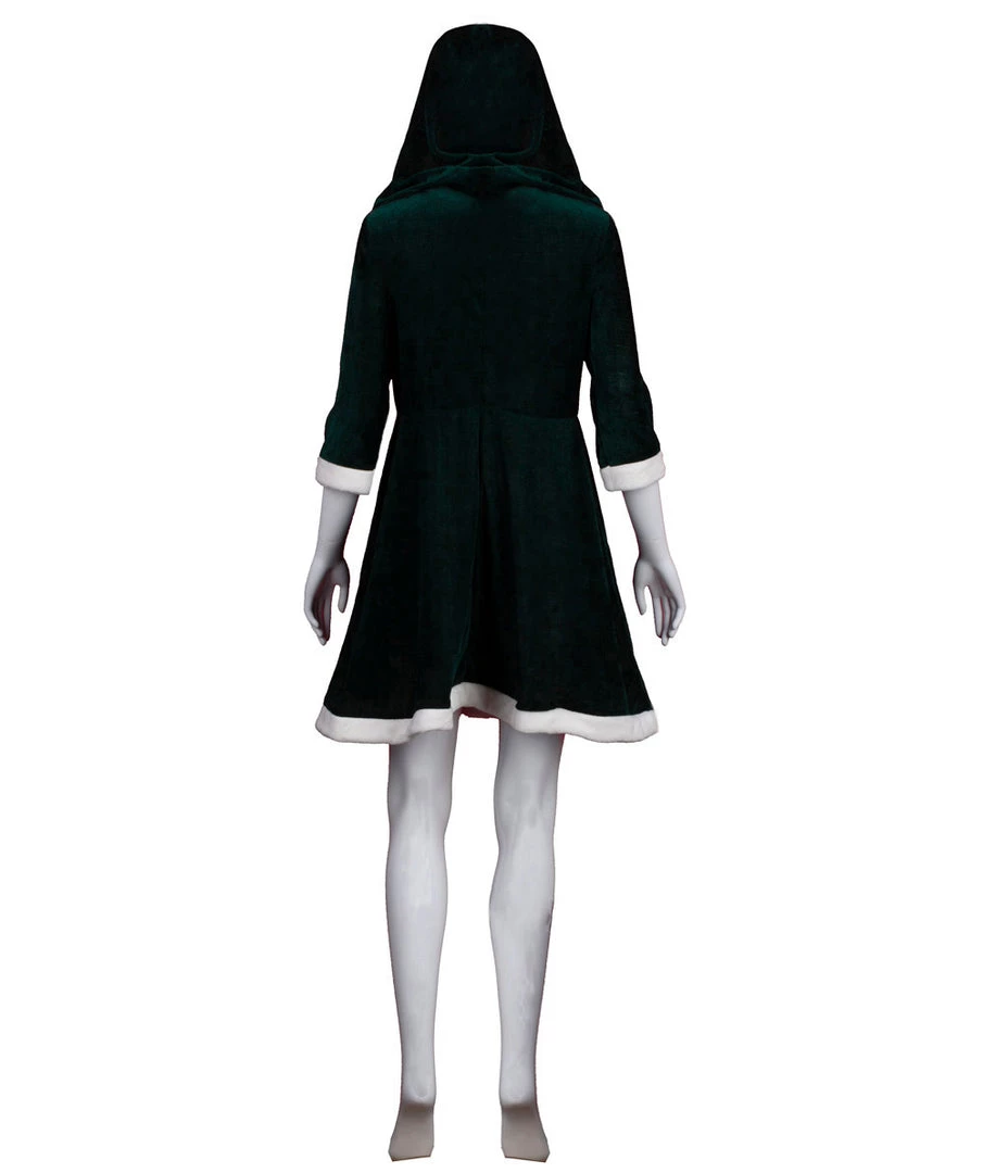 HPO Adult Women's Mrs. Santa Claus Hooded Costume | Green Halloween Costume 3 HPO Adult Women's Mrs. Santa Claus Hooded Costume | Green Halloween Costume