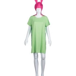 HPO Adult Women's Burgers Carton TV/Movie Costume | Pink & Green Halloween Costume