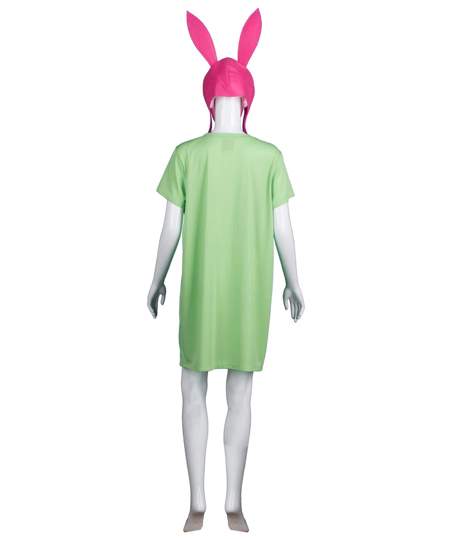 HPO Adult Women's Burgers Carton TV/Movie Costume | Pink & Green Halloween Costume 4 HPO Adult Women's Burgers Carton TV/Movie Costume | Pink & Green Halloween Costume
