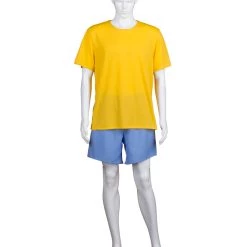 HPO Adult Men's Burgers Carton TV/Movie Costume | Yellow & Blue Cosplay Costume