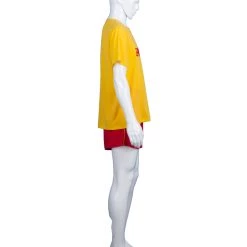 HPO Adult Men's Lifeguard TV/Movie Costume | Red & Yellow Cosplay Costume