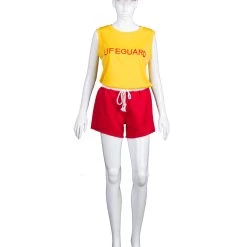 HPO Adult Women's Lifeguard TV/Movie Costume | Red & Yellow Cosplay Costume