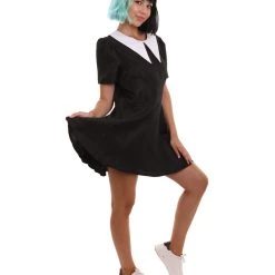HPO Adult Women's Gothic Darling Dress Celebrity Costume | Black Cosplay Costume 14 HPO Adult Women's Gothic Darling Dress Celebrity Costume | Black Cosplay Costume